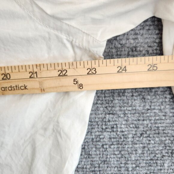 VTG Campus By Marc O Polo XL Germany Made Snap Up Long Sleeve Elbow Patch White - Picture 16 of 16